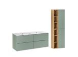 BADMÖBEL 121cm Oria 2er-Set Grün