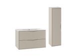 BADMÖBEL 80cm Ellie 2er-Set Kaschmir