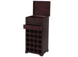 WEINREGAL 20 FLASCHEN SCHUBLADE Braun