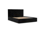 POLSTERBETT Arco 160/200 cm Schwarz im Kronos Stoff