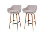 BARHOCKER Hellgrau 2er-Set