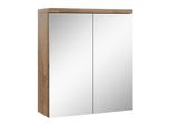 SPIEGELSCHRANK Toledo Braun Eiche - 60 x 20 x 60 cm