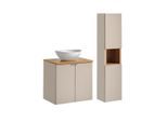 BADMÖBEL 60cm Manoa 2er-Set Kaschmir - Holz
