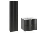 BADMÖBEL 60cm Lexa 2er-Set Schwarz