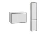 WASCHTISCHUNTERSCHRANK 78cm Sophéa 2er-Set Weiß