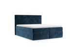 BOXBETT Velma 200/200 cm Dunkelblau im Kronos Stoff