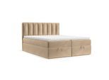 BOXBETT Lusso 180/200 cm Beige im Kronos Stoff