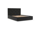 POLSTERBETT Torno 180/200 cm Schwarz im Asti Stoff