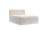 BOXBETT Lusso 180/200 cm Creme im Paros Stoff
