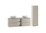 BADMÖBEL 140.6cm Ellie 2er-Set Kaschmir