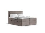 BOXBETT Jodan 160/200 cm Taupe im Magic Velvet Stoff