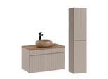 BADMÖBEL 80.4cm Zelie 2er-Set Kaschmir