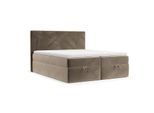 BOXBETT Velma 140/200 cm Taupe im Paros Stoff