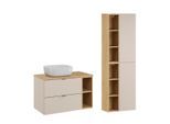 BADMÖBEL 80.6cm Azel 2er-Set Kaschmir