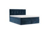 BOXBETT Arivo 200/200 cm Dunkelblau im Kronos Stoff