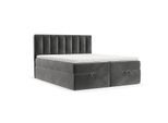BOXBETT Lusso 200/200 cm Grau im Kronos Stoff