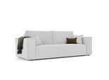 SOFA 3-Sitzer mit Schlaffunktion und Bettkasten, Creme
