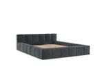 POLSTERBETT Milos mit Stauraum 200/200 cm Anthrazit im Terra NW Stoff