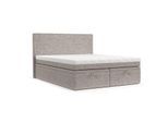 BOXBETT Zalla 200/200 cm Beige im Neve Stoff
