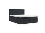 BOXBETT Elano 200/200 cm Anthrazit im Riva Stoff