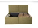 POLSTERBETT Milano Currygelb 140 x 200 x 32 cm Stauraum Ohne Matratze und Lattenrost