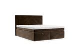 BOXBETT Zalla 200/200 cm Braun im Kronos Stoff