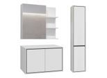 WASCHTISCHUNTERSCHRANK 78cm Sophéa 2er-Set Weiß