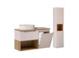 BADMÖBEL 100.4cm Riva 2er-Set Kaschmir