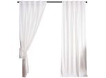 VORHANG 2ER SET MILANO HxB 235x135 cm Weiß