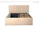 POLSTERBETT Gent Beige 200 x 200 x 32 cm Bettkasten Mit hochwertiger Matratze H3 (bis 120 kg) und Lattenrost