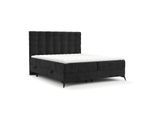 BOXBETT Niro 120/200 cm Schwarz im Bonita Stoff