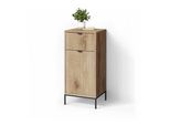 MIDISCHRANK ATERNO Viking Oak 40 x 87 cm mit Tür und Schublade