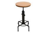 BARTISCH rund Schwarz, Beige