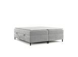 BOXBETT Theo 200/200 cm Hellgrau im Lotta Stoff