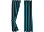 VORHANG 2ER SET NEWYORK HxB 245x295 cm Petrol