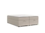 BOXBETT Reto 140/200 cm Hellbeige im Megan Stoff