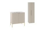 BADMÖBEL 80cm Daria 2er-Set Kaschmir