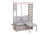 Loungegarnitur Gartensofa Faro Grau/Beige