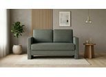 BRUNO Schlafsofa 120cm in Forest Green Grün | Schmal | stabiles Massivholz & Boxspringkomfort