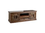Mid.you , Braun , Holz, Metall , Altholz , massiv , 2 Fächer , 1 Schublade(n) Schubladen , 150x50x45 cm ,