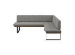 James Wood , Grau , Holz, Metall, Textil , Eiche , vollmassiv , L-Form , 245x175 cm , in verschiedenen Größen erhältlich , Esszimmer, Bänke, Polsterbänke