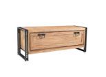 Mid.you , Naturfarben, Schwarz , Holz, Metall , Akazie , massiv , 130x50x40 cm ,