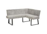 Livetastic , Grau , Metall, Textil , L-Form, nur wie online abgebildet bestellbar , 160x132 cm , Esszimmer, Bänke, Polsterbänke