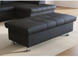 Hocker DOMO COLLECTION "FRANZI, elegant, komfortabel", grau, B:136cm H:43cm T:64cm, 100% Polyester, Hocker, Hocker mit Stauraum Polsterhocker, inklusive Stauraum