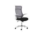 Bürostuhl OTTO HOME "Toico, Design-Schreibtischstuhl", grau (grau, schwarz, grau, schwarz), B:67,5cm H:120cm T:73cm, Stühle, Bürostuhl, ergonomische Rückenlehne, Lendenwirbelstütze & klappbaren Armlehnen
