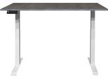 Schreibtisch MÄUSBACHER "Big System Office", weiß (weiß matt, graphit, weiß matt, graphit), B:140cm, Tische, Schreibtisch, Breite 140 cm, elektrisch höhenverstellbar