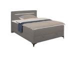 Boxbett Jerry Graphitfarben Ca. 100x200cm 100/200 cm Graphitfarben