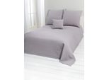 Tagesdecke PEREIRA DA CHUNA Gr. 4, grau, B:240cm L:250cm, 100% Baumwolle, Tagesdecken