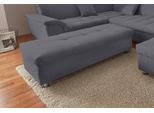 Hocker DOMO COLLECTION "FRANZI, elegant, komfortabel", grau (dunkelgrau), B:136cm H:43cm T:64cm, Flachgewebe (100% Polyester);Chenille (100% Polyester), Hocker, Hocker, inklusive Stauraum