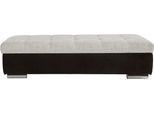 Hocker DOMO COLLECTION "TREVISO XXL: 161x60x41 cm", schwarz (schwarz, silber, silberfarben), B:161cm H:41cm T:60cm, Microfaser-Primabelle (100% Polyester) / Struktur (90% Polyester; 10% Polyacryl);Kunstleder Softlux / Struktur (90% Polyester; 10% Polyacryl), Hocker, Hocker, mit Stauraum, auch in Cord, passend zur Serie, moderne Steppung